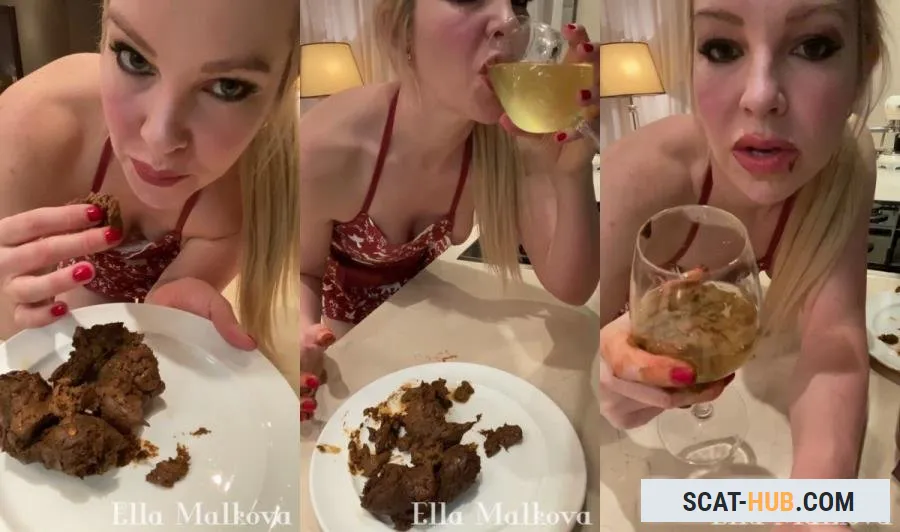Ella Malova - Scat Ella - Eating drinking Scat, Pee and Vomit [UltraHD 2K / mp4 / 911 MB]