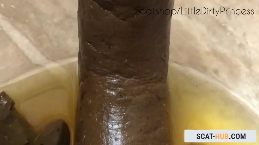 LittleDirtyPrincess - Long thick poop served in a bowl of pee for you [FullHD 1080p / mp4 / 609 MB]