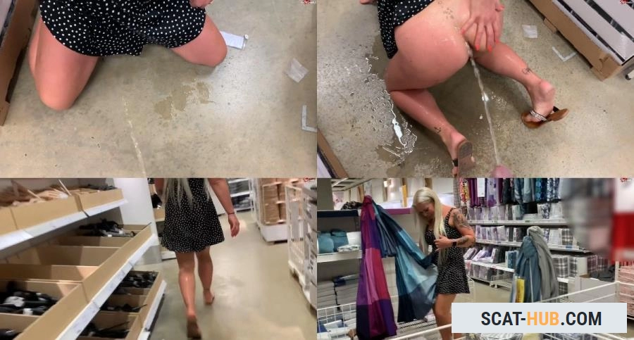 Devil Sophie - Pisswalk PUBLIC pissed in the shop so I like to go shopping with devil-sophie [FullHD 1080p / AVC / 79.3 MB]