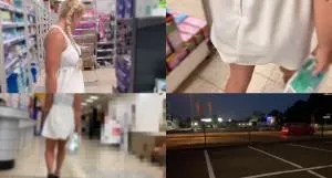 Devil Sophie - Public im Kaufladen - Windelpiss und Anprobe - Wischmob Einfuehrung extrem pervers [FullHD 1080p / AVC / 232.04 MB]