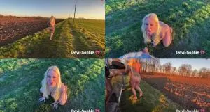 Devil Sophie - Jogging please donate your warm piss to me - until the boobs wiggle with devil-sophie [FullHD 1080p / AVC / 87.69 MB]