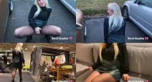 Devil Sophie - First piss and then pissed off - to the store - even the seller was very excited [HD 720p / AVC / 133.18 MB]