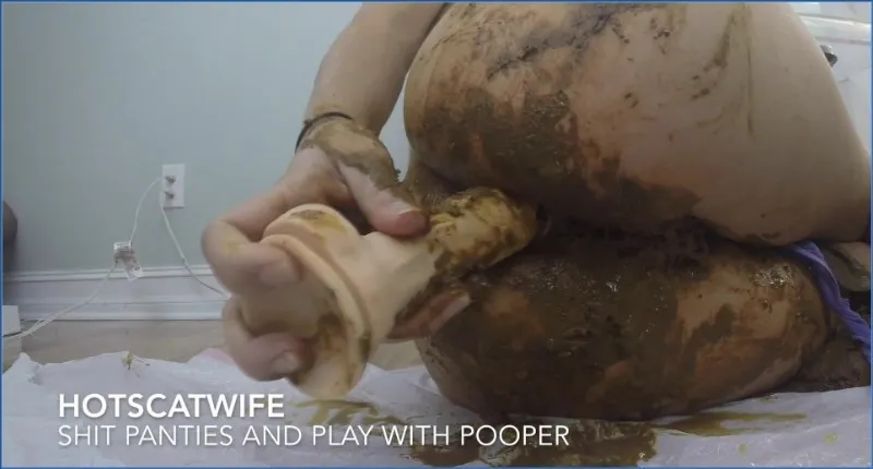 Shit my PANTIES and Play with my POOPER, Pissing, Shitting - scat porn video at Scat-Hub.com