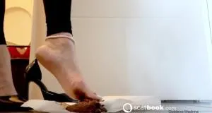 Vidéo de mes pieds remplis de chocolat à l’intérieur de mes talons avec emprise psychologique [HD 720p / AVC / 68.35 MB]