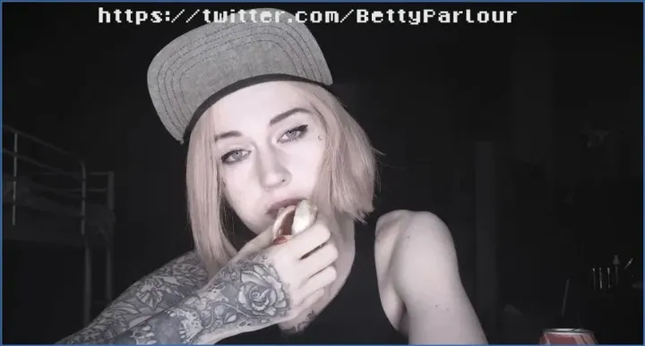 DirtyBetty - Puke and Vomit After Hot-Dog With Cum, Pissing & Smearing - scat porn video at Scat-Hub.com