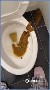 Online Bossys Bathroom Blunder A Splattered Catastrophe [SiteRip / mp4 / 9.86 MB] scat-hub.com