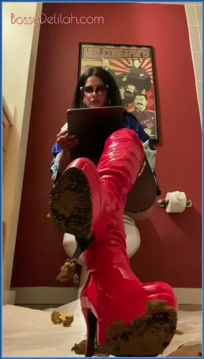 Bossy Delilah's Fecal Domination - USA - scat porn video at Scat-Hub.com