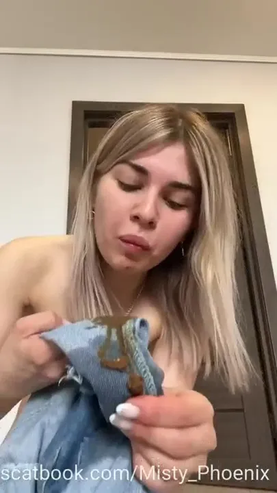 Misty Phoenix Pooping in Her Shorts Messy Scat Clip - puke - scat porn video at Scat-Hub.com