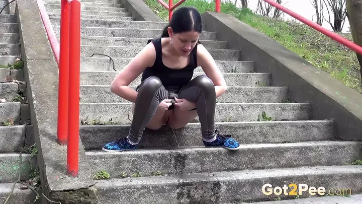 Graffiti Sprinkling - Pissing Outdoor - FullHD 1080p - scat porn video at Scat-Hub.com