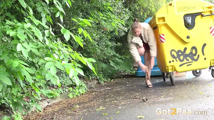 Chloe in the Suburbs - Urine Play Outdoor - FullHD 1080p - scat porn video at Scat-Hub.com
